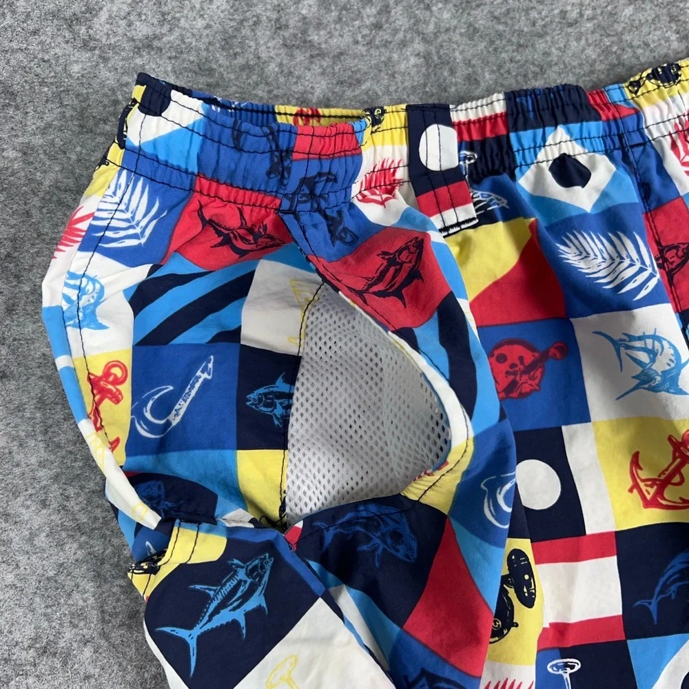 Columbia Swim Shorts Mens Large Fish Print PFG Backcast II Performance Trunks‎